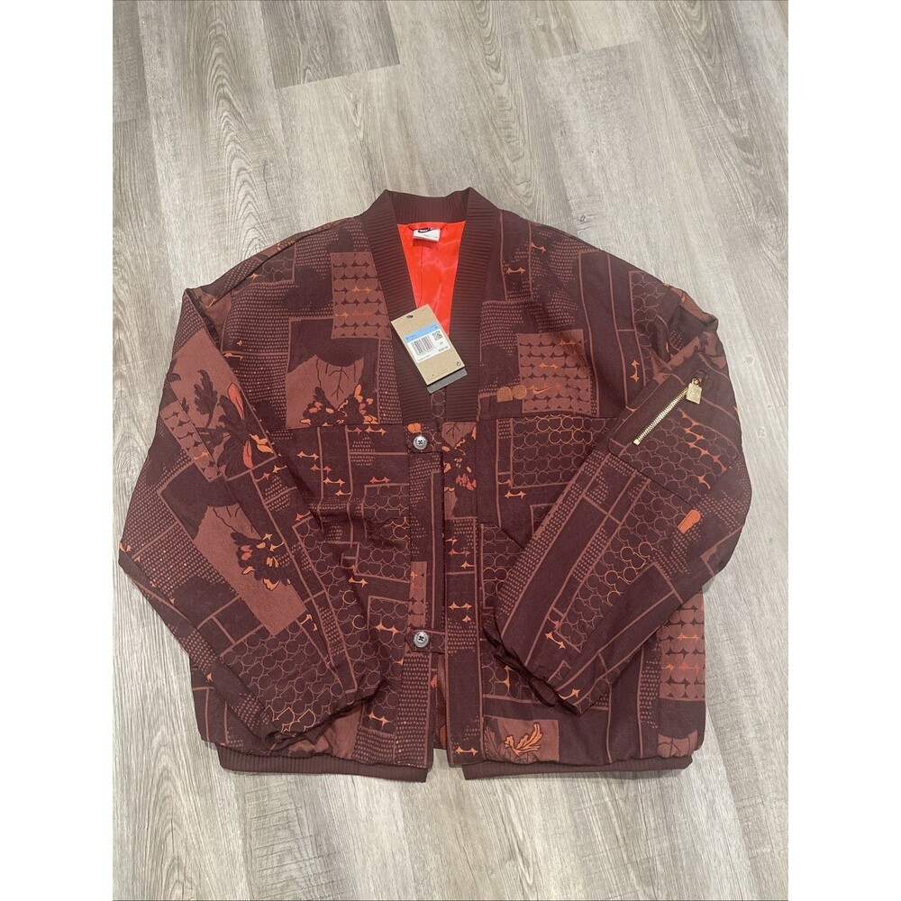 Nike Naomi Osaka Woven Jacquard Jacket Crimson Size Medium FV7795-652